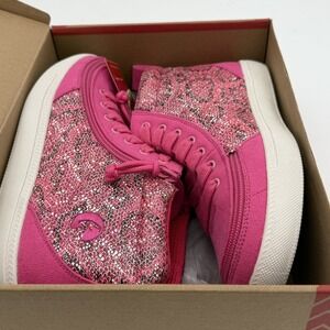 Billy Classic DJR High II Shoes 6 Fuchsia Snake Pink Lace & Easy Zipper NIB